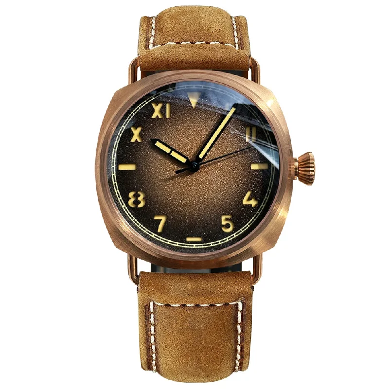 men's pilot watches with magnetic-resistant design -Steelflier SF760S Bronze California NH35 Automatic Watch men's pilot watches with magnetic-resistant design -Steelflier SF760S Bronze California NH35 Automatic Watch