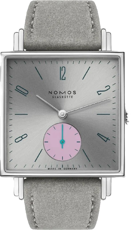 Nomos Glashutte Tetra Silvercut Sapphire Crystal