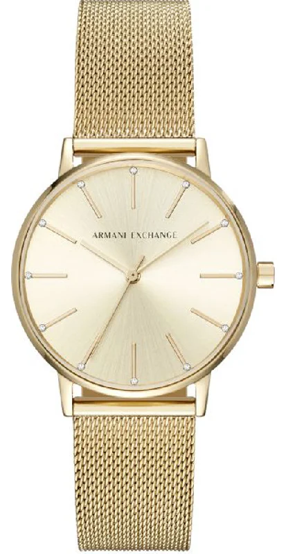 women's mechanical watches with leather straps -Armani Exchange Ladies