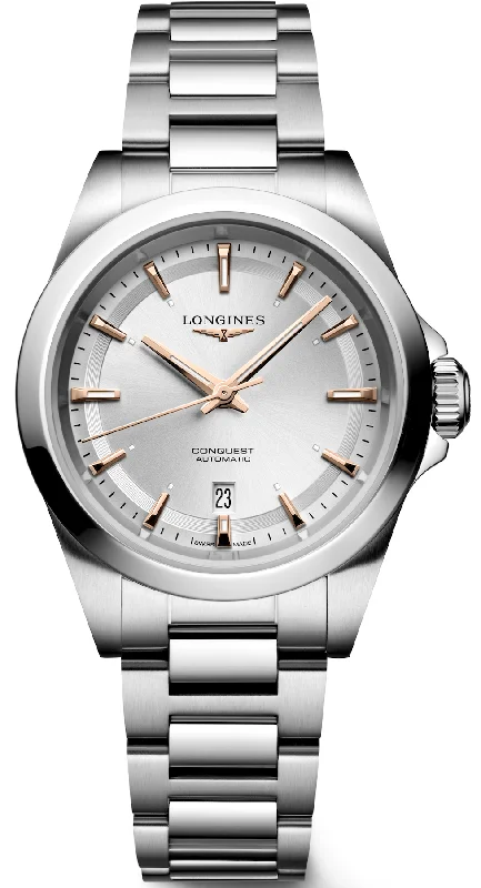 women's Longines with interchangeable straps -Longines Conquest Ladies