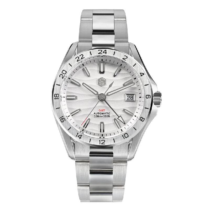 men's GMT watches with leap year style design -★Spring Sale★San Martin NH34 39mm GMT Watch SN0129 men's GMT watches with leap year style design -★Spring Sale★San Martin NH34 39mm GMT Watch SN0129