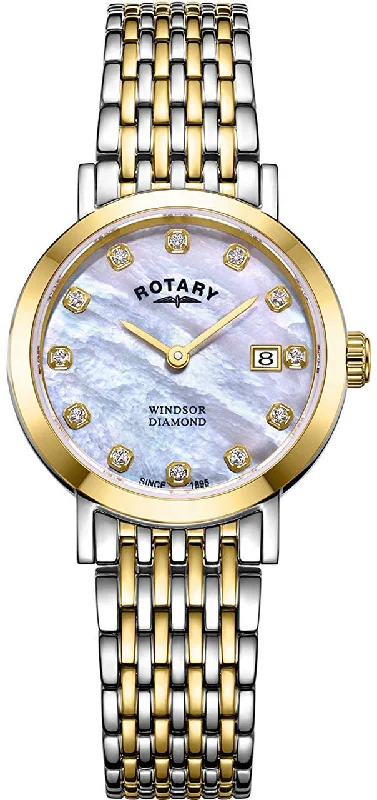 women's Rotary with rubber straps -Rotary Watch Windsor Ladies D