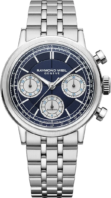 men's mechanical watches with timer display function -Raymond Weil Millesime