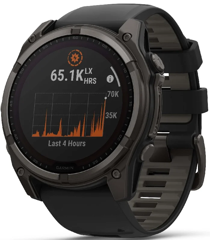 Mens Smart Watches Top Models-Garmin Fenix 8 51mm Sapphire Solar Carbon Grey DLC Titanium Black Pebble Grey Silicone Mens Smart Watches Top Models-Garmin Fenix 8 51mm Sapphire Solar Carbon Grey DLC Titanium Black Pebble Grey Silicone
