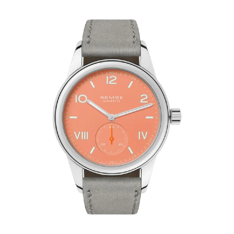 fall-wedding dresswatches-Club Campus 36mm - Cream Coral on Leather Strap