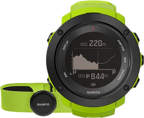 Smart Watches for Mens Air Quality Monitoring-Suunto Watch Ambit3 Verticle Lime HR