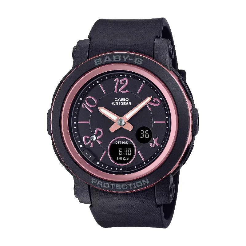 women's Casio special edition watches -CASIO BABY-G BGA-290RA-1ADR RIBBON BLACK WOMEN WATCH