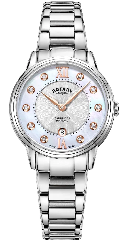 women's Rotary LED light watches -Rotary Cambridge Diamond Ladies