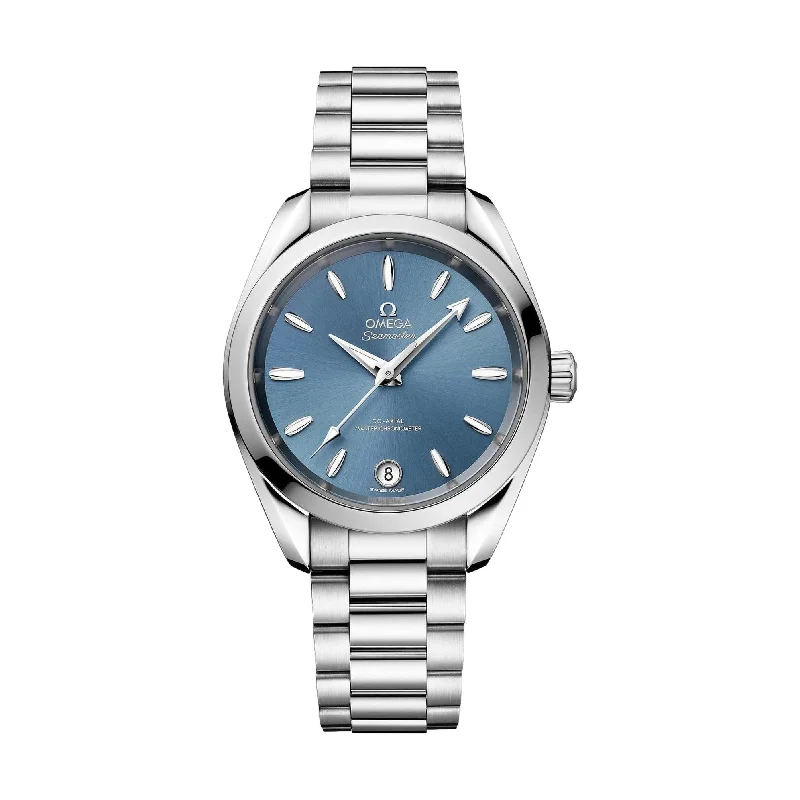 men's dive watches with commemorative edition -Seamaster Aqua Terra 150M Co-Axial Master Chronometer 34mm - Sea Blue on Bracelet men's dive watches with commemorative edition -Seamaster Aqua Terra 150M Co-Axial Master Chronometer 34mm - Sea Blue on Bracelet