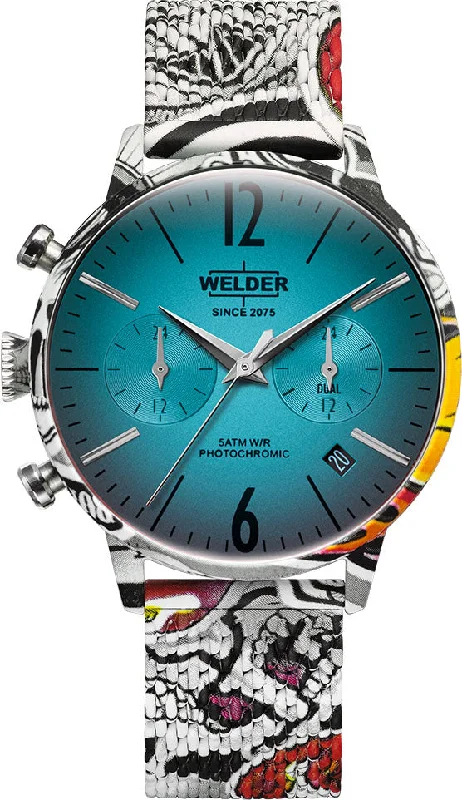 women's mechanical watches with leather straps -Welder Watch Moody Dual Time