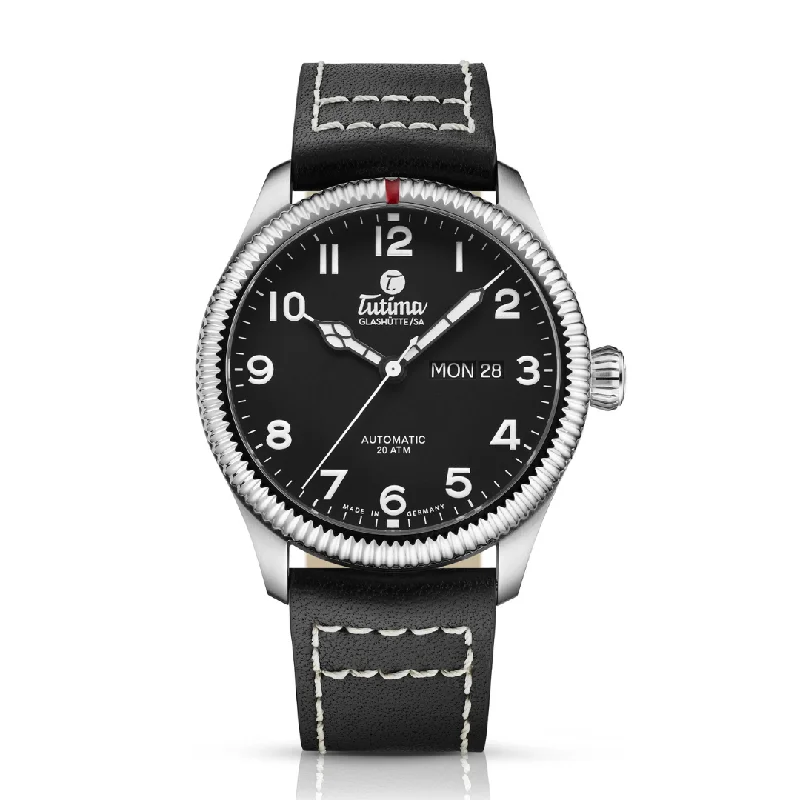 men's Seiko hand-wound watches -[PRE-ORDER] TUTIMA GLASHÜTTE GRAND FLIEGER CLASSIC GORDON BENNETT CUP 6108-01 AUTOMATIC MEN WATCH