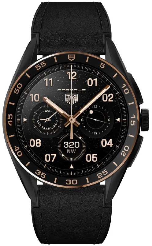 Smart Watches for Mens iOS Compatible-TAG Heuer Connected Calibre E4 45mm Bright Black Edition D