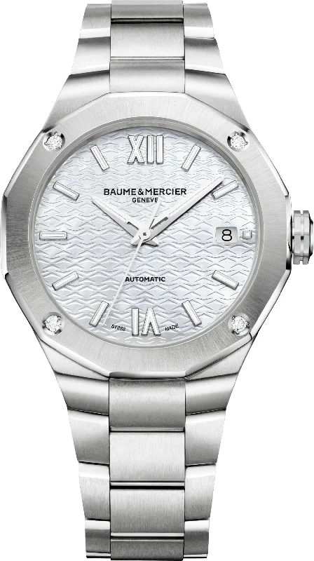 women's mechanical watches with monogram engraving design -Baume et Mercier Riviera women's mechanical watches with monogram engraving design -Baume et Mercier Riviera