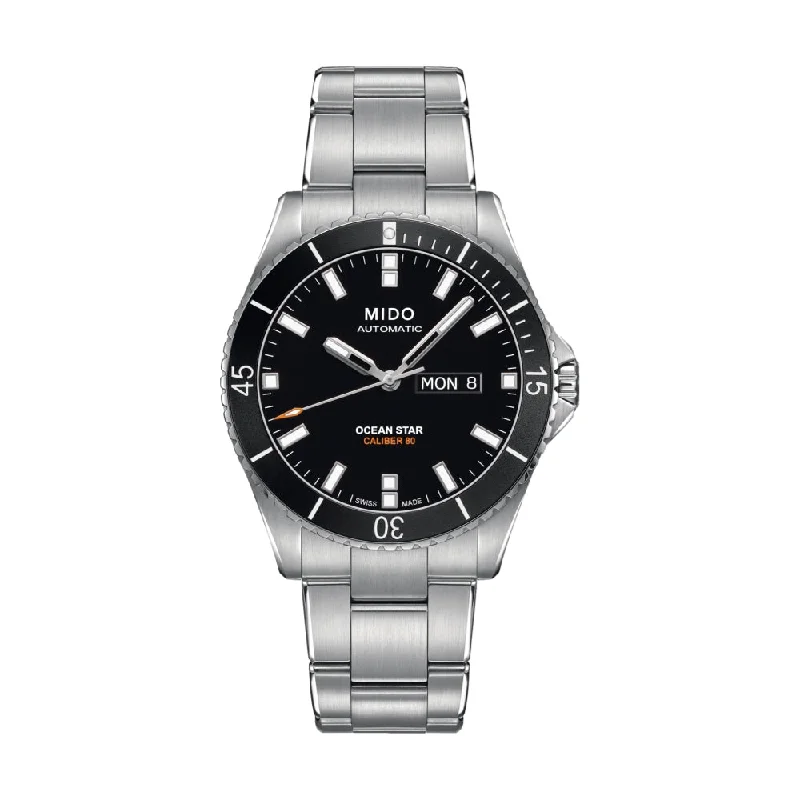 men's pilot watches with vintage design -Ocean Star Captain Black