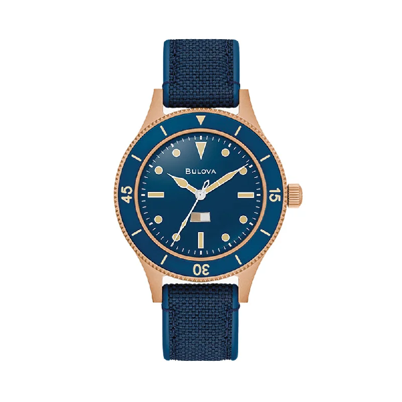 men's dive watches for young men -MIL-SHIPS Bronze Special Edition 41mm - Blue on Strap men's dive watches for young men -MIL-SHIPS Bronze Special Edition 41mm - Blue on Strap