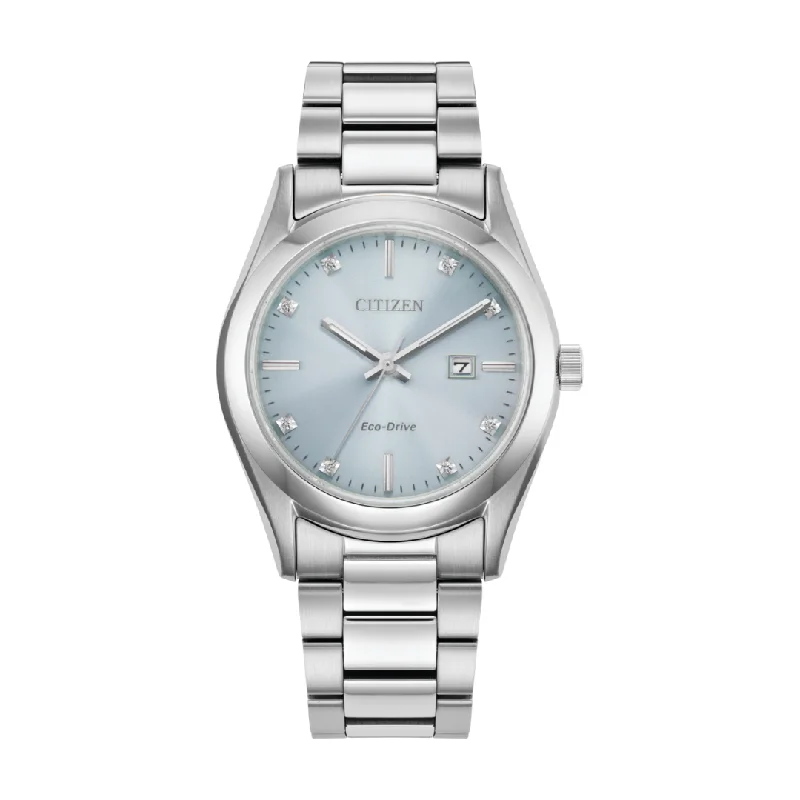 women's Citizen date magnifier design watches -CITIZEN L EW2700-54L ECO-DRIVE WOMEN WATCH
