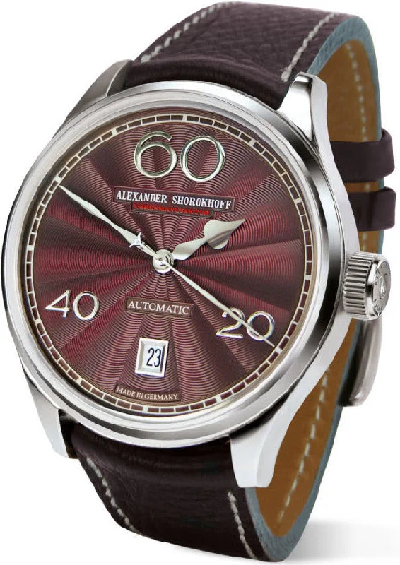 women's mechanical watches with moon phase display -Alexander Shorokhoff Watch Lady Automatik