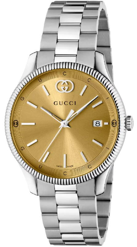 men's mechanical watches with SuperLuminova design -Gucci G-Timeless Slim