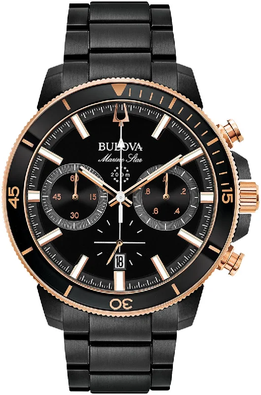 men's mechanical watches with anniversary edition display function -Bulova Marine Star Mens
