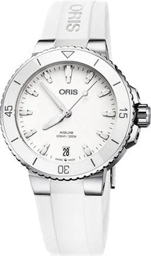 women's mechanical watches with kinetic design -Oris Watch Aquis Lady Date
