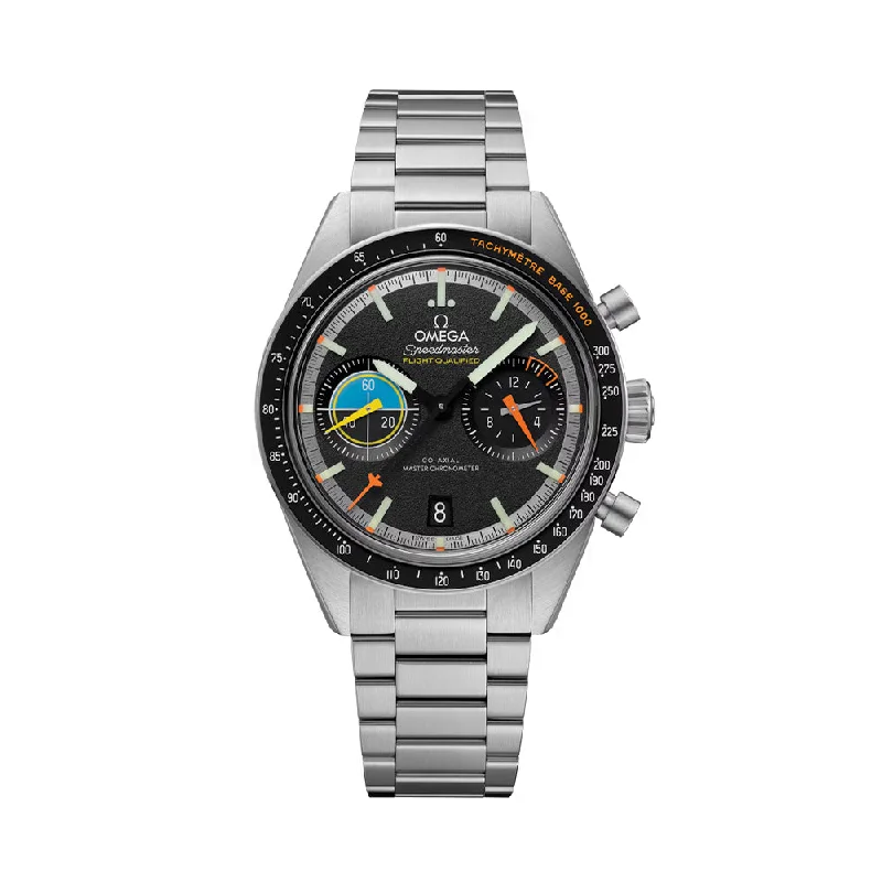 men's dive watches with kinetic style -Speedmaster Pilot 40.85mm - Black on Bracelet