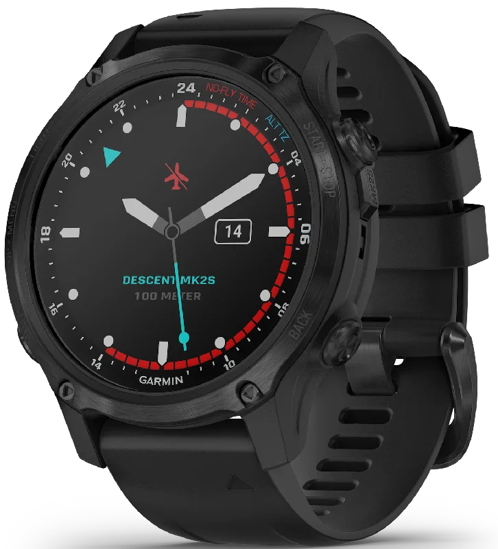 Smart Watches for Mens Luxury-Garmin Descent MK2S Carbon Grey