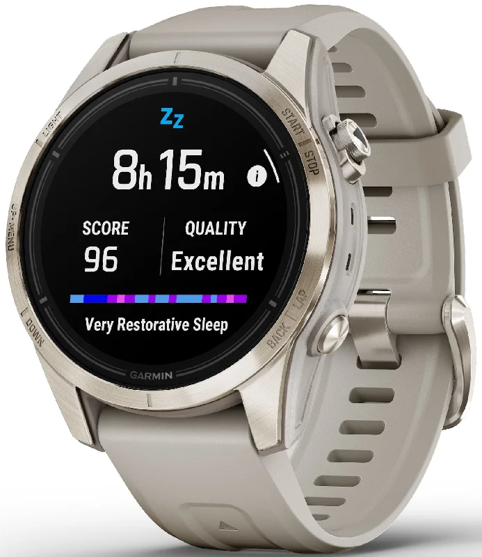Mens Smart Watches Shock Resistant-Garmin Epix Pro Gen 2 42mm Sapphire Soft Gold D