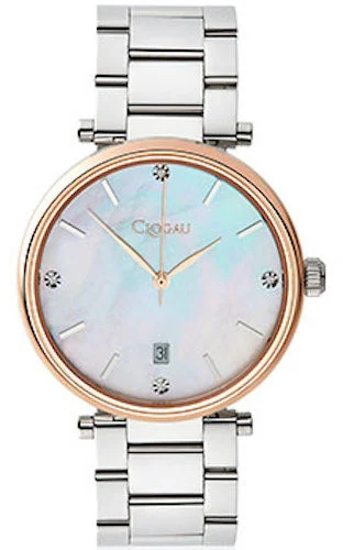 women's mechanical watches with tide design -Clogau Classic Mother of Pearl Ladies