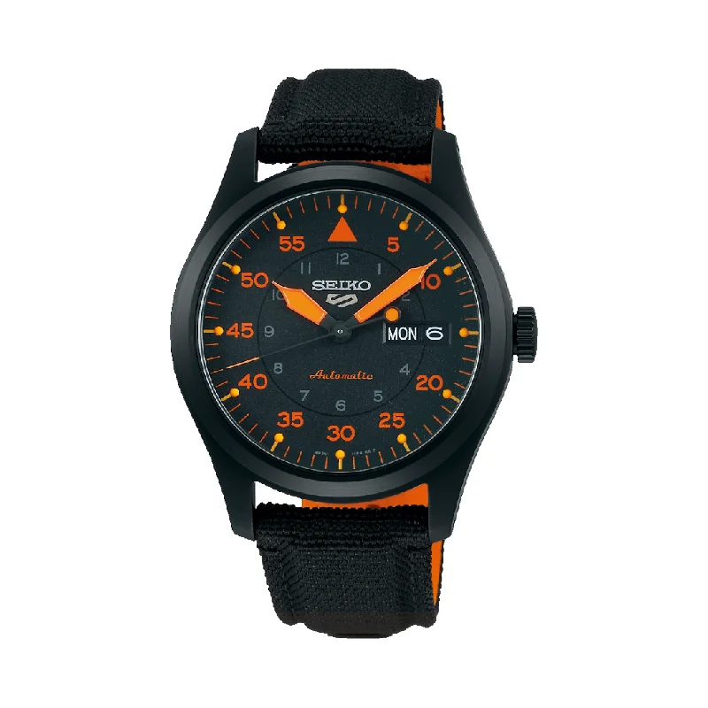 men's Seiko for boating -SEIKO 5 SPORTS SRPH33K1 AUTOMATIC 3 HANDS DATE MEN WATCH
