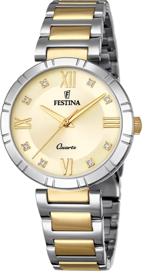 women's mechanical watches with phosphorescent design -Festina Mademoiselle Ladies