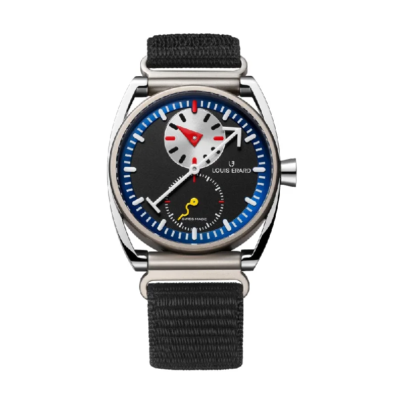 men's pilot watches with solar design -Le Regulateur Louis Erard x Alain Silberstein US Limited Edition