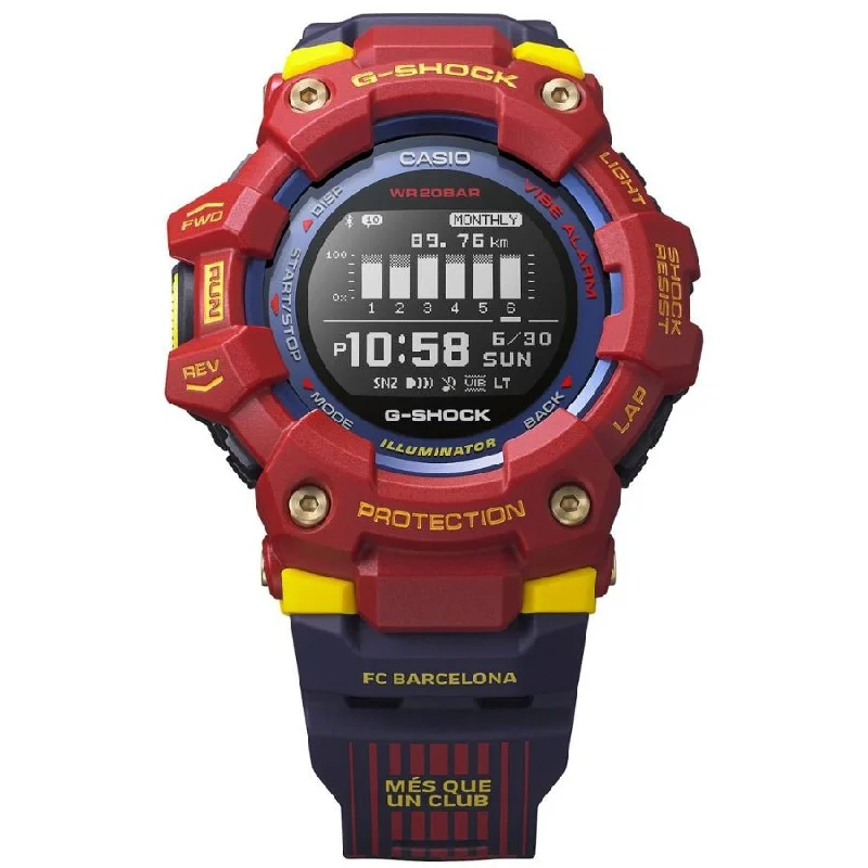 premium men's skeletonized watches with intricate movement -G-Shock GBD100 FC Barcelona Red Limited Edition