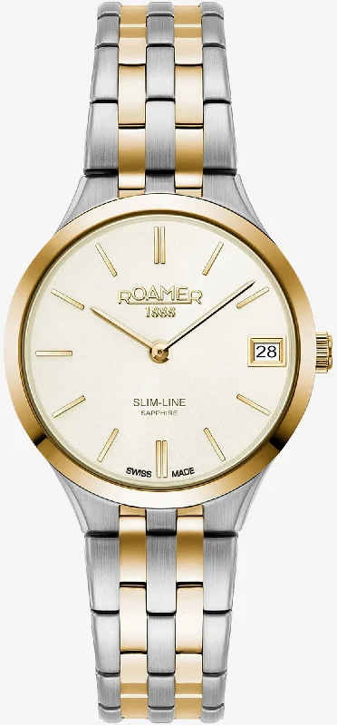 women's mechanical watches with logo engraving display function -Roamer Watch Slim-Line Classic Ladies women's mechanical watches with logo engraving display function -Roamer Watch Slim-Line Classic Ladies