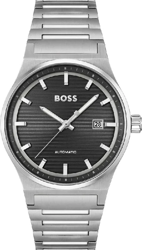 men's mechanical watches with hand-wound display function -Boss Candor Auto Mens D