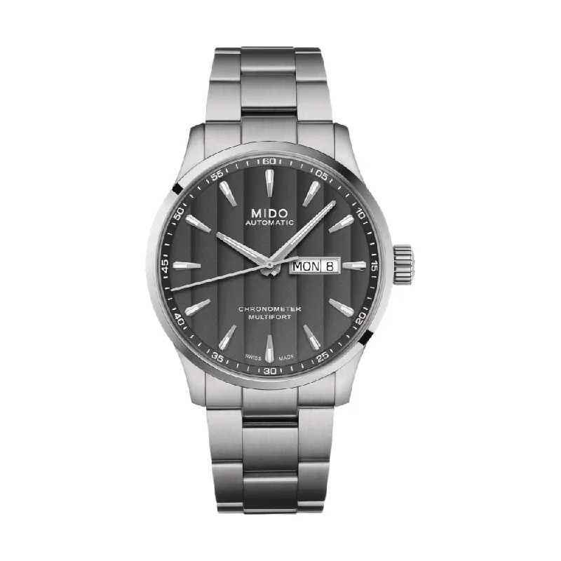 boardroom-appropriate watches-Multifort Chronometer Silicon Anthracite