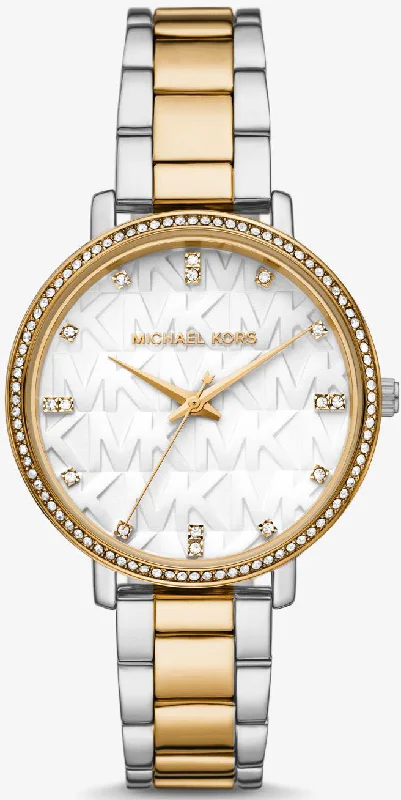 women's Michael Kors with canvas straps -Michael Kors Pyper Ladies