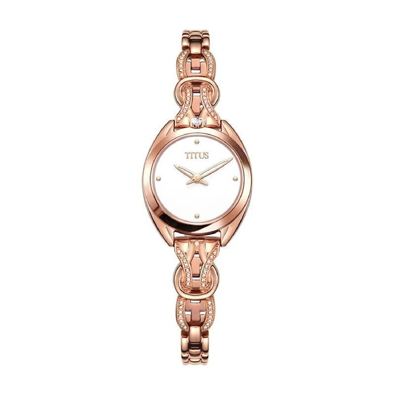 women's mechanical watches for beginners -SOLVIL ET TITUS RING & KNOT W06-03133-007 2 HANDS QUARTZ WOMEN WATCH