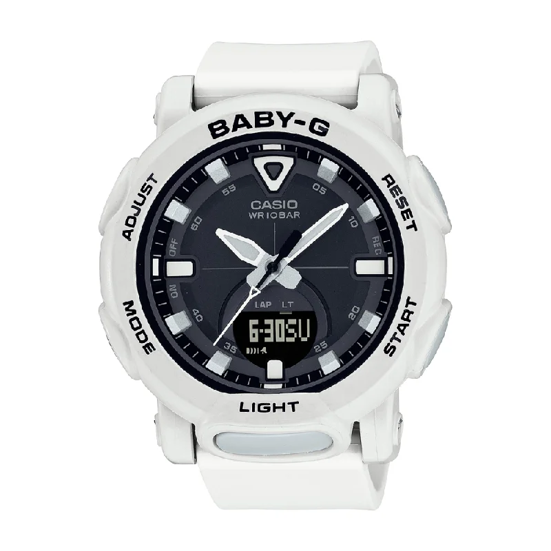 women's Casio with quick-release straps -CASIO BABY-G BGA-310-7A2DR STANDARD ANALOG-DIGITAL WHITE WATCH