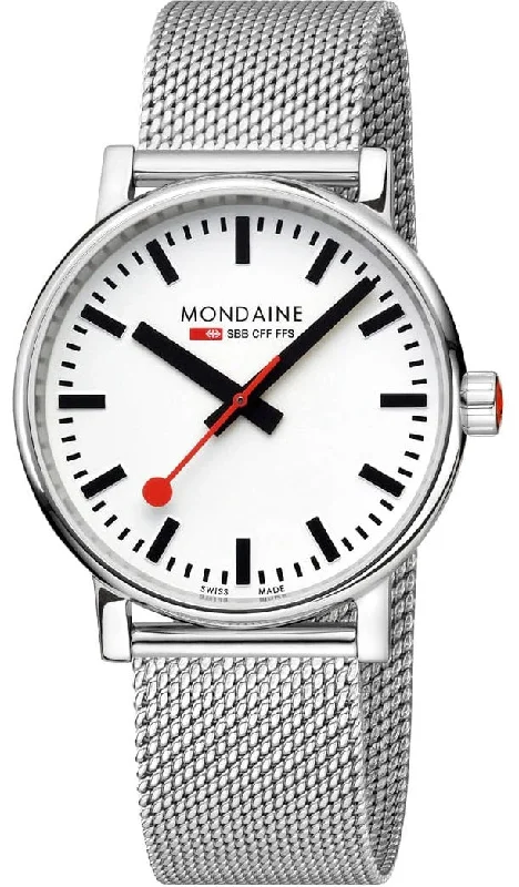 Women Mondaine watches with two-tone design -Mondaine Evo2 40mm Steel