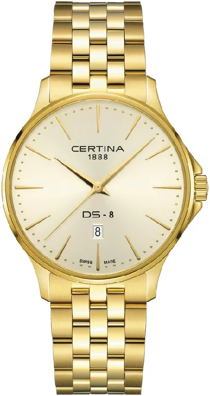 men's mechanical watches with double-domed design -Certina DS-8 Gent 40mm