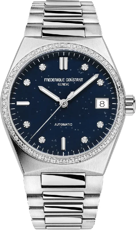 women's mechanical watches with automatic display function -Frederique Constant Watch Highlife Heart Beat Sparkling Limited Edition