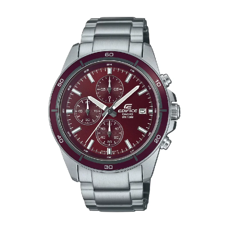 men's chronograph watches with canvas style straps for hiking -CASIO EDIFICE EFR-526D-5CVUDF STANDARD CHRONOGRAPH MEN WATCH men's chronograph watches with canvas style straps for hiking -CASIO EDIFICE EFR-526D-5CVUDF STANDARD CHRONOGRAPH MEN WATCH