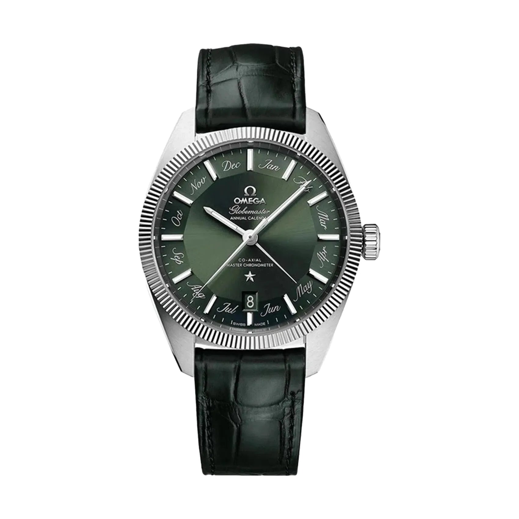 men's dive watches with limited edition -Constellation Globemaster Co-Axial Master Chronometer 41mm - Green on Leather Strap men's dive watches with limited edition -Constellation Globemaster Co-Axial Master Chronometer 41mm - Green on Leather Strap
