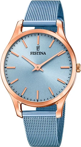women's mechanical watches with anniversary edition design -Festina Two Hands Ladies