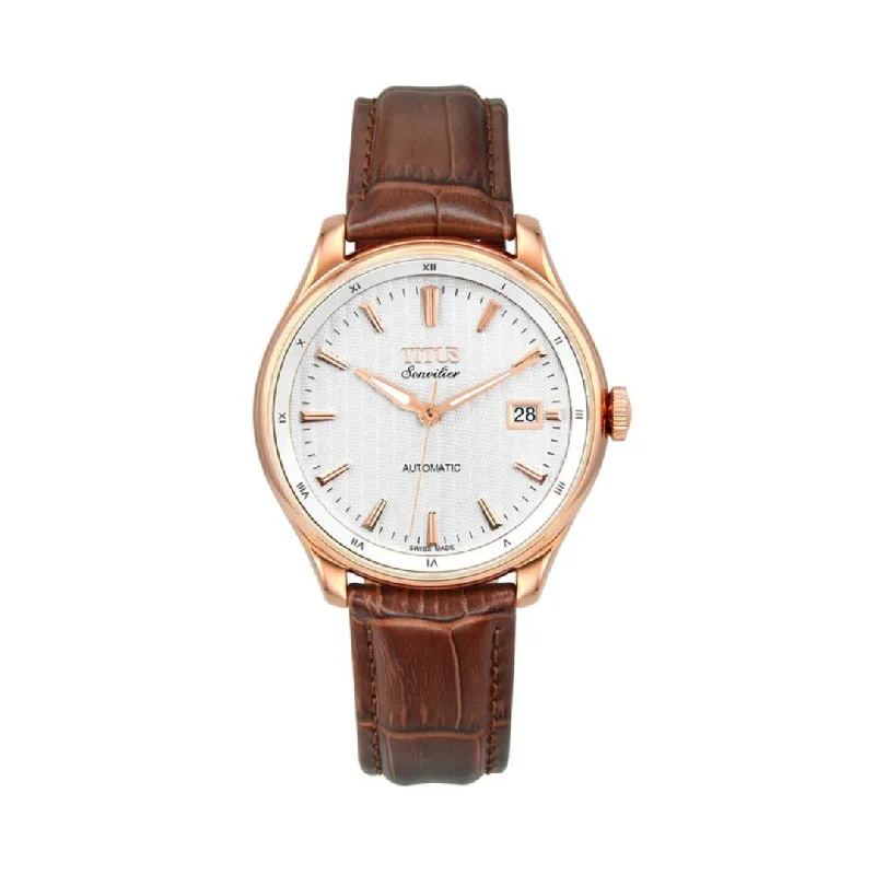 men's Seiko automatic design watches -SOLVIL ET TITUS SONVILIER W06-02919-004 3 HANDS DATE AUTOMATIC MEN WATCH