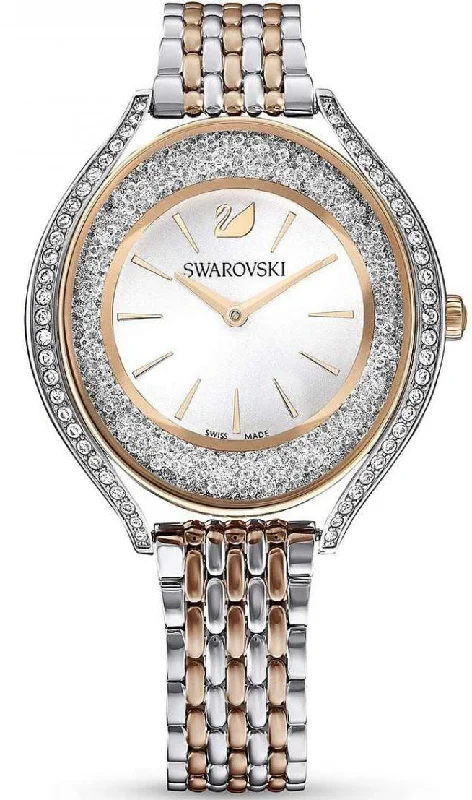 women's mechanical watches with moon phase display -Swarovski Crystalline Aura