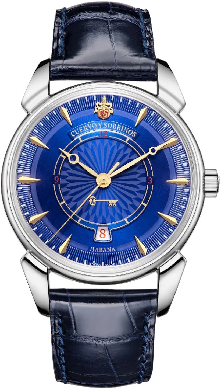 women's mechanical watches with sleek design -Cuervo y Sobrinos Watch Historiador 1519 D