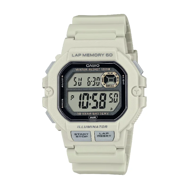 men's Cartier leap year design watches -CASIO GENERAL WS-1400H-8AVDF STANDARD DIGITAL WHITE MEN WATCH