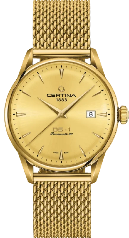 men's mechanical watches with Swiss SuperLuminova display function -Certina DS-1