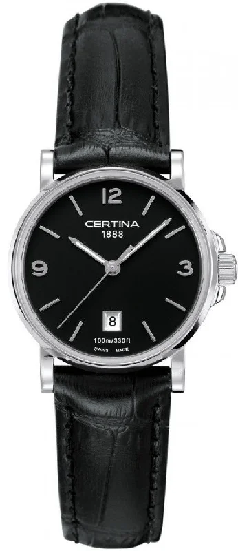 women's Certina glow-in-the-dark design watches -Certina DS Caimano Lady Quartz